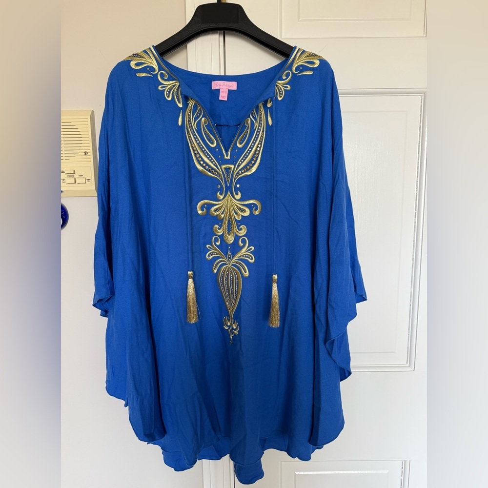 Lilly Pulitzer embroidered kaftan/cover up ☀️